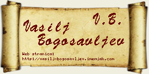 Vasilj Bogosavljev vizit kartica